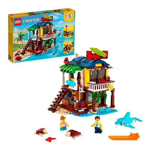 Lego 31118 Creator 3 En 1 Surfer Beach House Choza De Playa