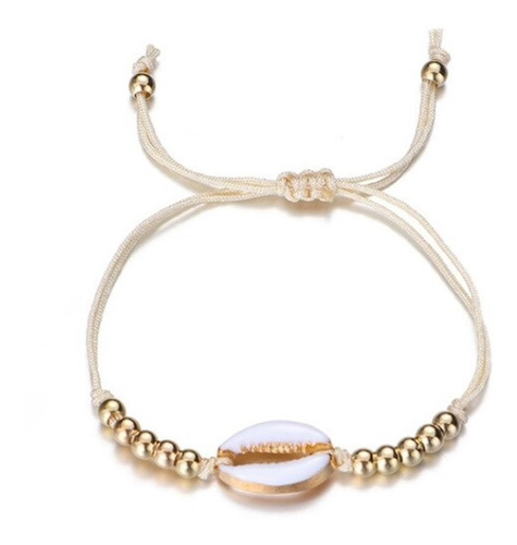 Pulsera De Protección Hilo Dorado Figura Marina - Magia