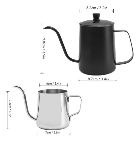Tetera De Café Con Cuello De Cisne De 350 Ml Tetera De