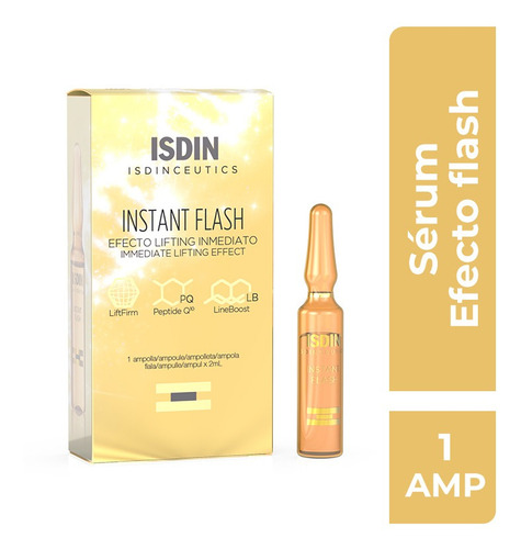 Isdinceutics Instant Flash 1 Ampolla Efecto Lifting Momento de aplicación Día/Noche Tipo de piel Todos