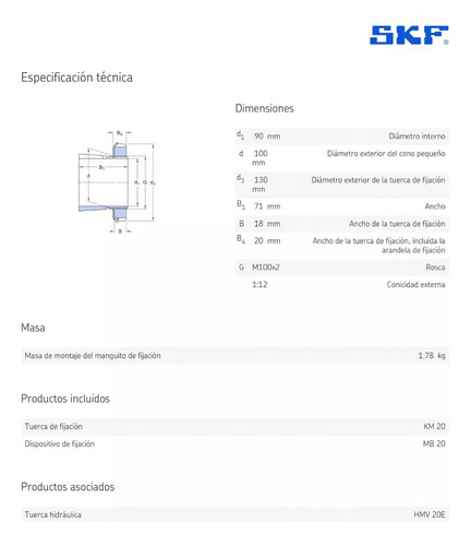 Manguito De Fijacion H 320