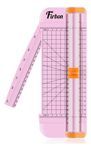 Firbon Cortador De Papel Rosa A5, Recortador De Papel Pequen