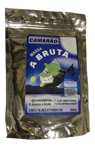 Kit C/ 10 Massa Para Pesca A Bruta 500gr Vários Sabores