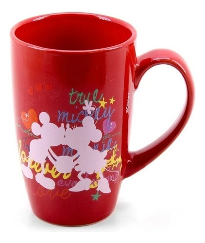 Taza roja de Mickey Mouse y Minnie 400 ml - Disney
