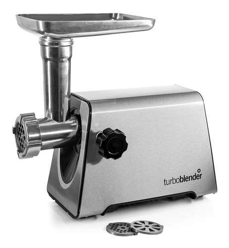 Imagen 2 de 7 de Picadora Carne Turboblender Tb-pm1500 Acero Inoxidable 3 Discos Pica, Embute, Tritura