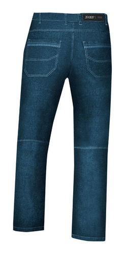Imagem 3 de 4 de Calca X11 Jeans Ride Kevlar Azul