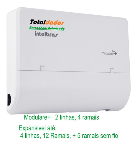 Central Telefone Pabx Modulare 2 Linhas 4 Ramais Intelbras