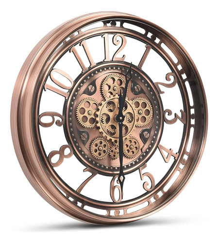 Clxeast Reloj De Pared De Engranaje Móvil Para La Decoración