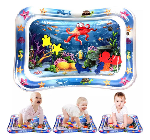 Alfombra Didáctica Inflable Sensorial Con Agua Para Bebes