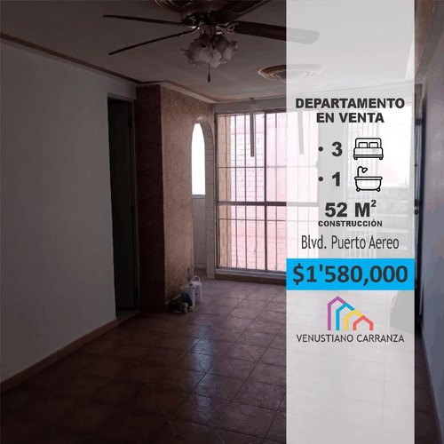 Venta De Departamento En Blvd. Puerto Áereo