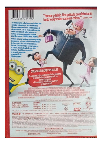 Película Dvd Usada - Mi Villano Favorito (Usado)