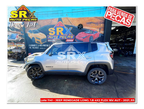 Sucata Para Retirada De Peças Jeep Renegade 1.8 Flex 2021