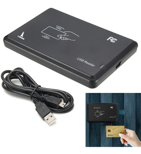 Leitor Cartão Tag Rfid Lorben 125 Khz Usb Plug And Play