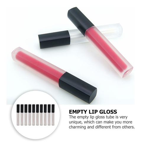 Tubo De Brillo De Labios, Botella Cuadrada De Lápiz Labial,
