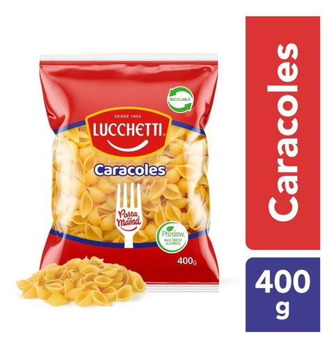 Pasta Caracoles N°36 Lucchetti 400g