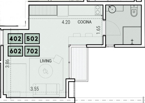 Venta Monoambiente A Estrenar Con Terraza Exclusiva. Próximo A La Rambla Del Golf Punta Carretas (ref: Sbs-118)