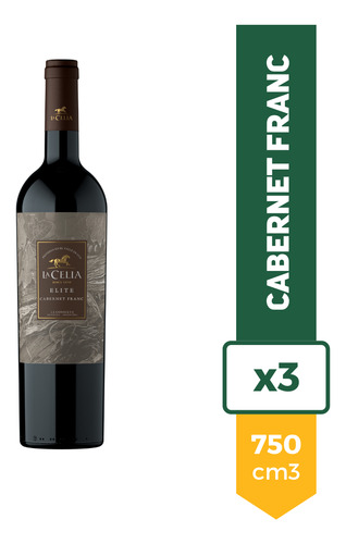 Vino La Celia Elite Cabernet Franc Tinto 750ml Pack X3