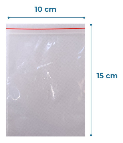 100 Saco Saquinho Zip Lock Hermético 10x15 Talge