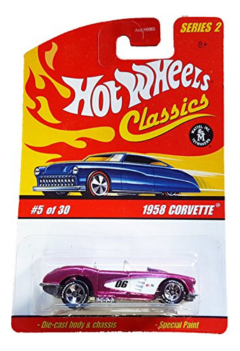 Hot Wheels Classics Series 2 #5 1958 Corvette Vk8e6