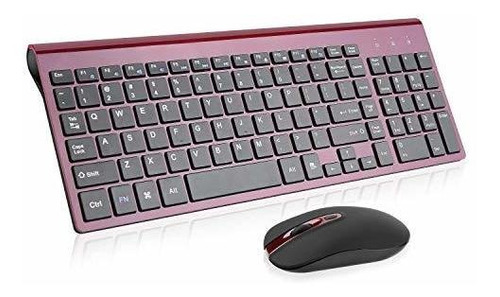 Combo De Mouse Y Teclado Inalámbrico, Juego De Mouse Y Tecla