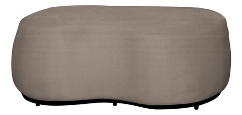 Puff Decorativo Beatriz Orgânico Crm Veludo Azul Turquesa Cor Suede Capuccino