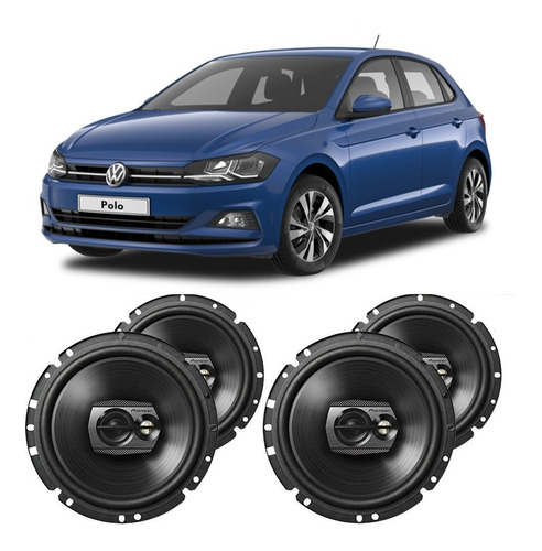 Auto Falante Vw Polo 2018 A 2023 Pioneer 200w Rms Kit