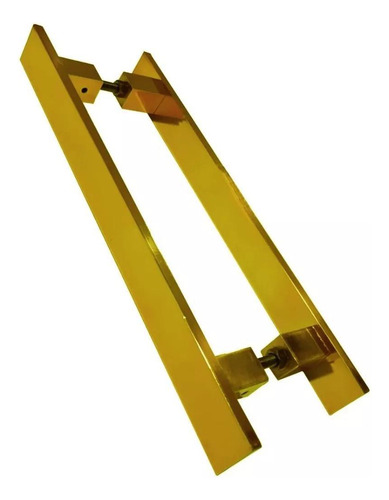 Puxador Porta Pivotante Inox Dourado Reto Italy - 80 Cm