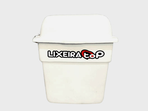 Lixeira Externa Com Tampa Muro Grade Polietileno Luxo 125 Lt