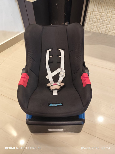 Bebe Conforto Burigotto Touring Evolution Com Base Preto Preto E Cinza (Usado)