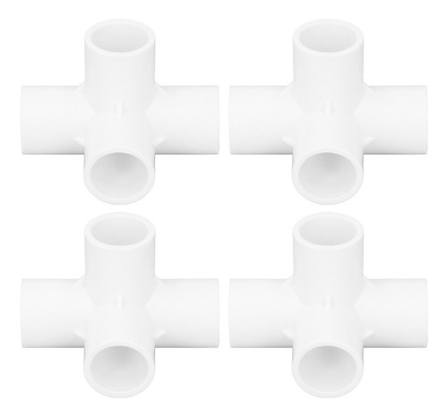 Conector De Tubo Acodado De Pvc De 4 Vías, 4 Piezas