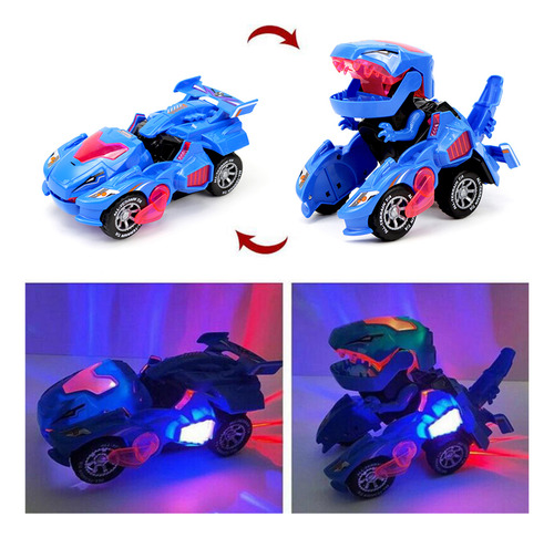 Imagen 3 de 10 de Auto Con Luces Que Se Transforma En Dinosaurio Deformación