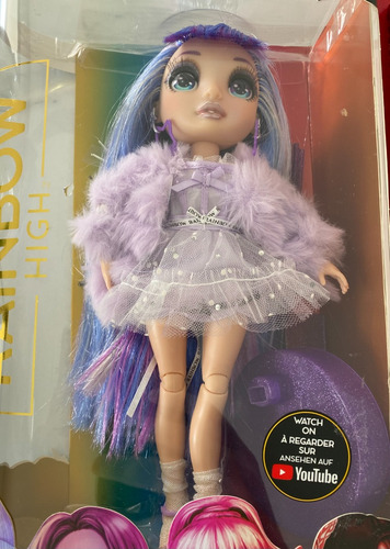 Boneca Rainbow High Fashion Violet Willow Com Acessorios (Usado)