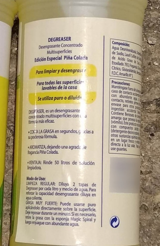 Desengrasante Concentrado Degreaser Stanhome 500ml Fragancia