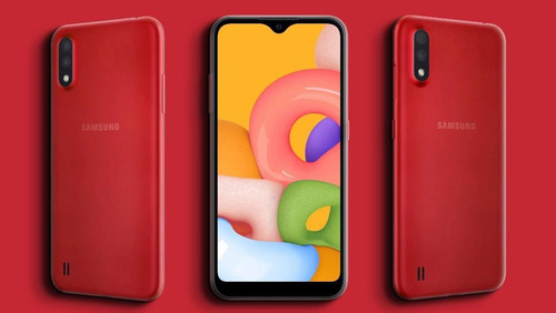 Imagem 4 de 4 de Celular Samsung A015m/32dl Glx A01 4g Vermelho