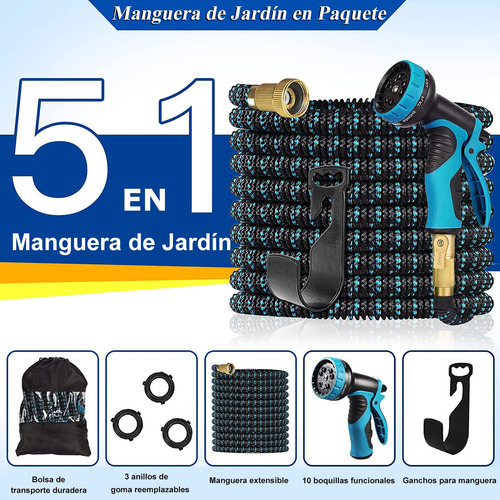 Manguera De Jardín Expandible 15 Metros - Manguera De Agua