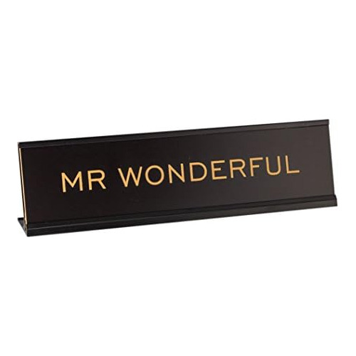 Placa De Escritorio De Novedad Mr  Ful De 2  X 8 