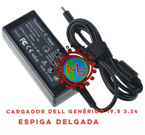 Cargador Dell Generico 19.5v 3.34