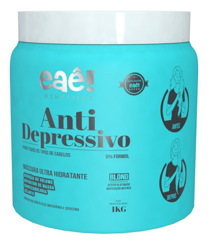 Anti Depressivo Capilar Matizador Eaê Cosmeticos 1kg