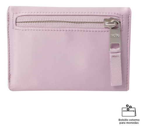 Totto Cartera De Dama - Mujer | Con Cierre De Velcro Bel - A Rosa Liso