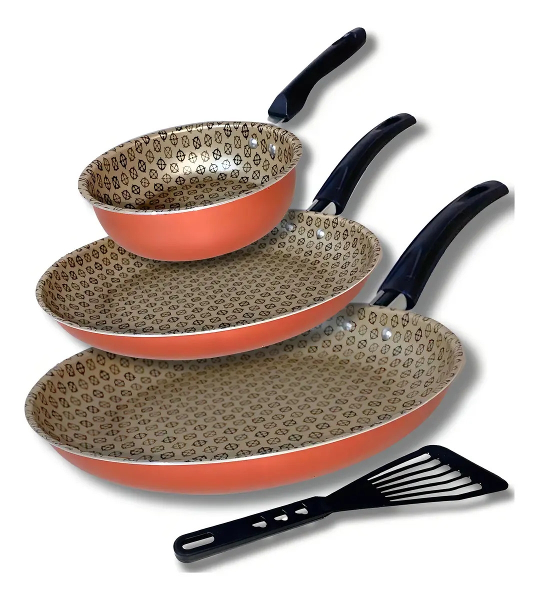Jogo de Frigideiras Antiaderentes Rotoprint 3 Peças para Cozinha
