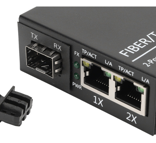 Transceptor De Fibra Con Convertidor De Medios Gigabit Sfp A