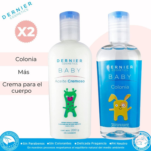 X2 Colonia Y Crema Para Bebé - L a $75