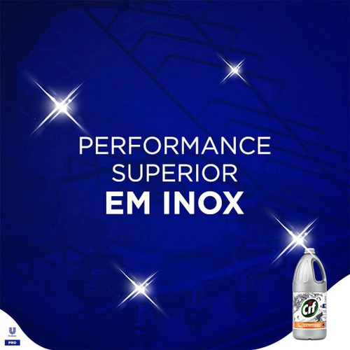 6 Limpador Cif Desengordurante Uso Profissional Uso Geral 2l