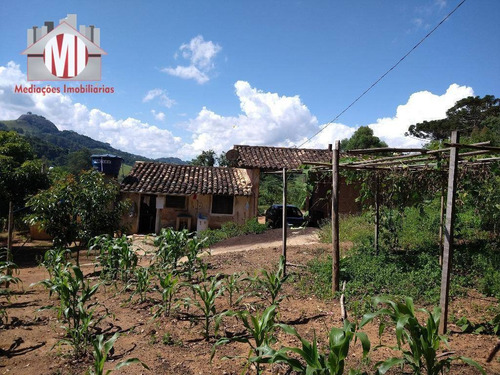 Imagem 1 de 30 de Chácara Com Excelente Terreno, Pomar, Riacho, Pertinho Da Cidade Com 02 Dormitórios À Venda, 12000 M² Por R$ 240.000 - Pedra Bela - Pedra Bela/sp - Ch0666
