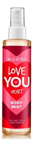 Perfume Femenino Love You Heart Splash Violetta Cosméticos