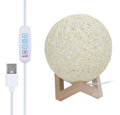 Moon Table De Ratán De 3000 A 6000 K, Regulable Sin Escalone