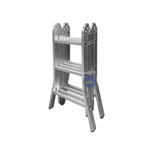 Escalera Aluminio Multi Posición Plegable En 4 Partes 3,6 M.