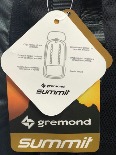 Mochila Camping 70 Litros Gremond Airon Local Munro