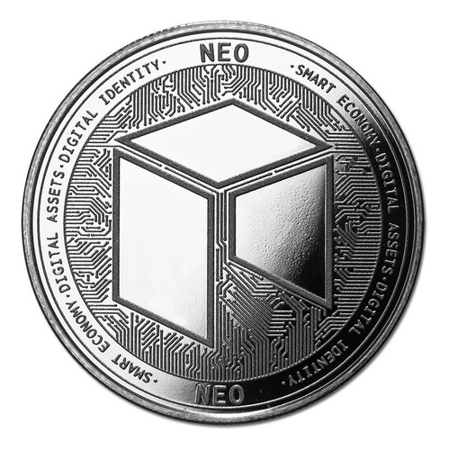 Imagen 1 de 9 de Criptomoneda Neo Moneda  Física Coleccionable Con Cápsula