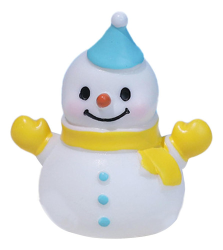 5 Estatua De Muñeco De Nieve Navideño En Miniatura, Bonita